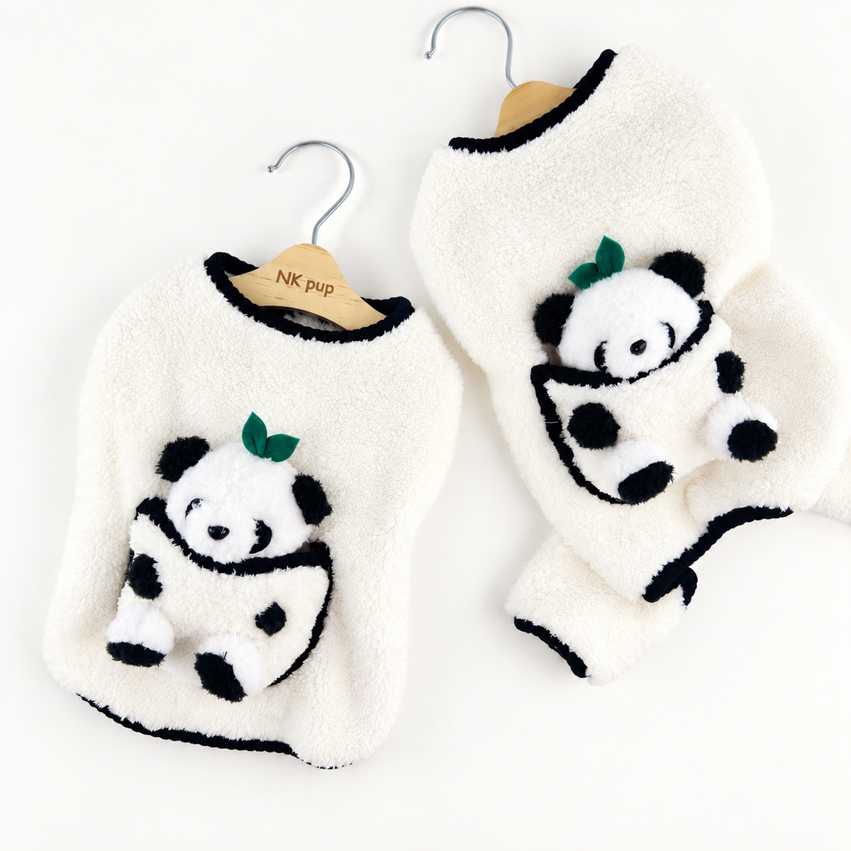 Panda Pocket Fleece Dog Jacket&Overall