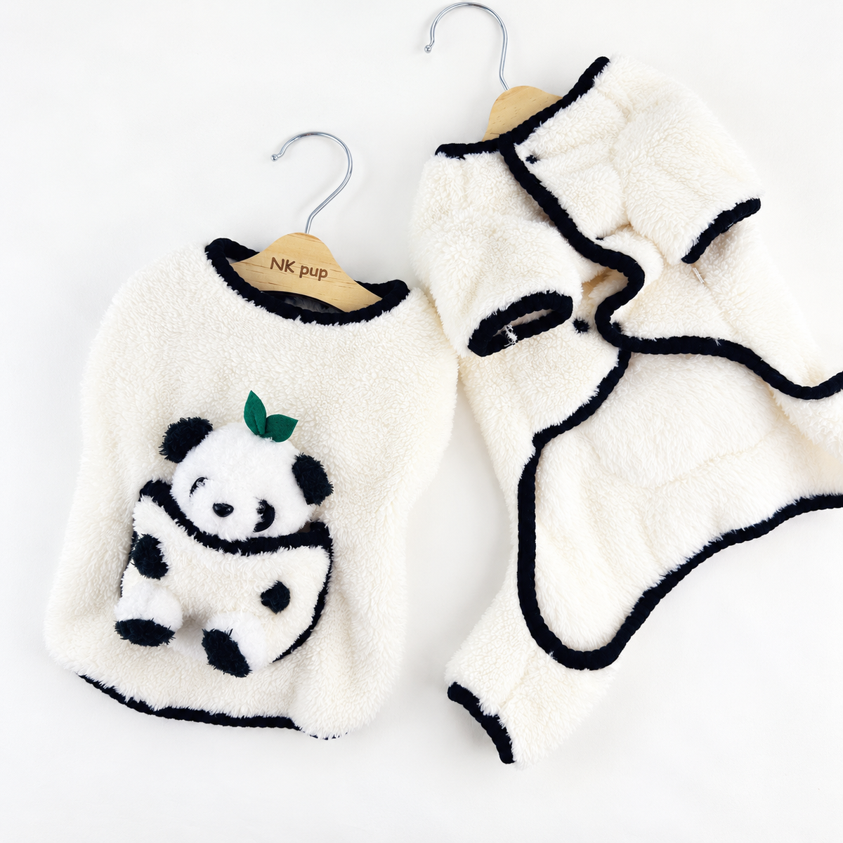 Panda Pocket Fleece Dog Jacket&Overall