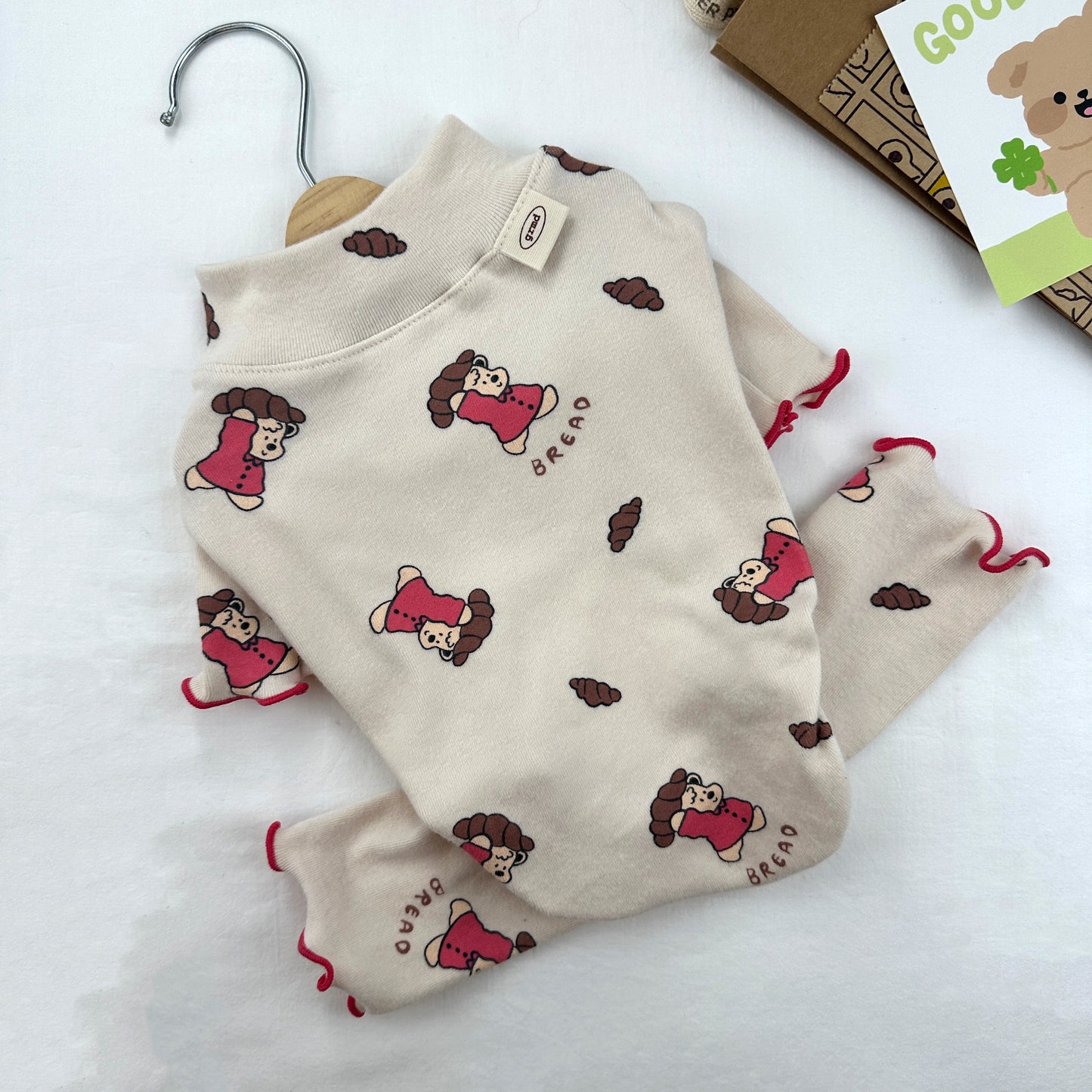 Cozy Bear Print Overall