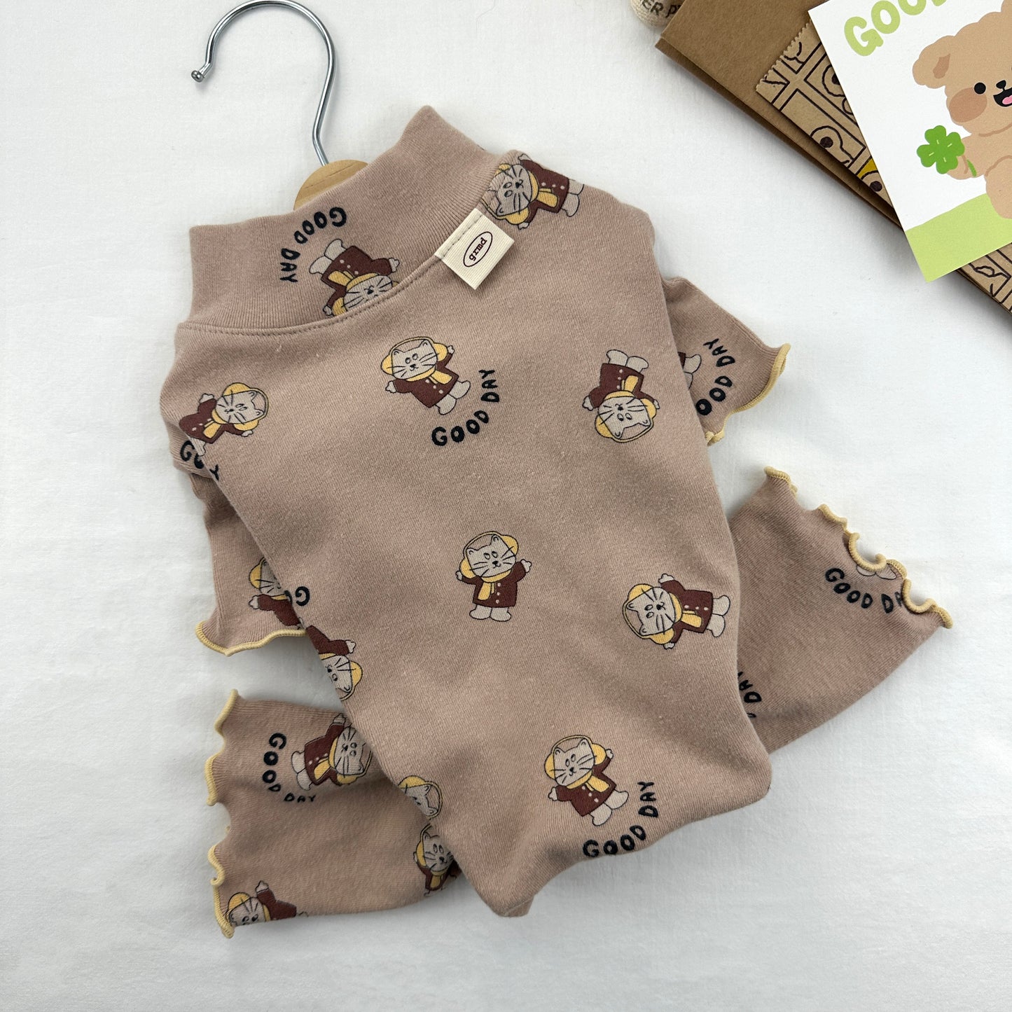 Cozy Bear Print Overall