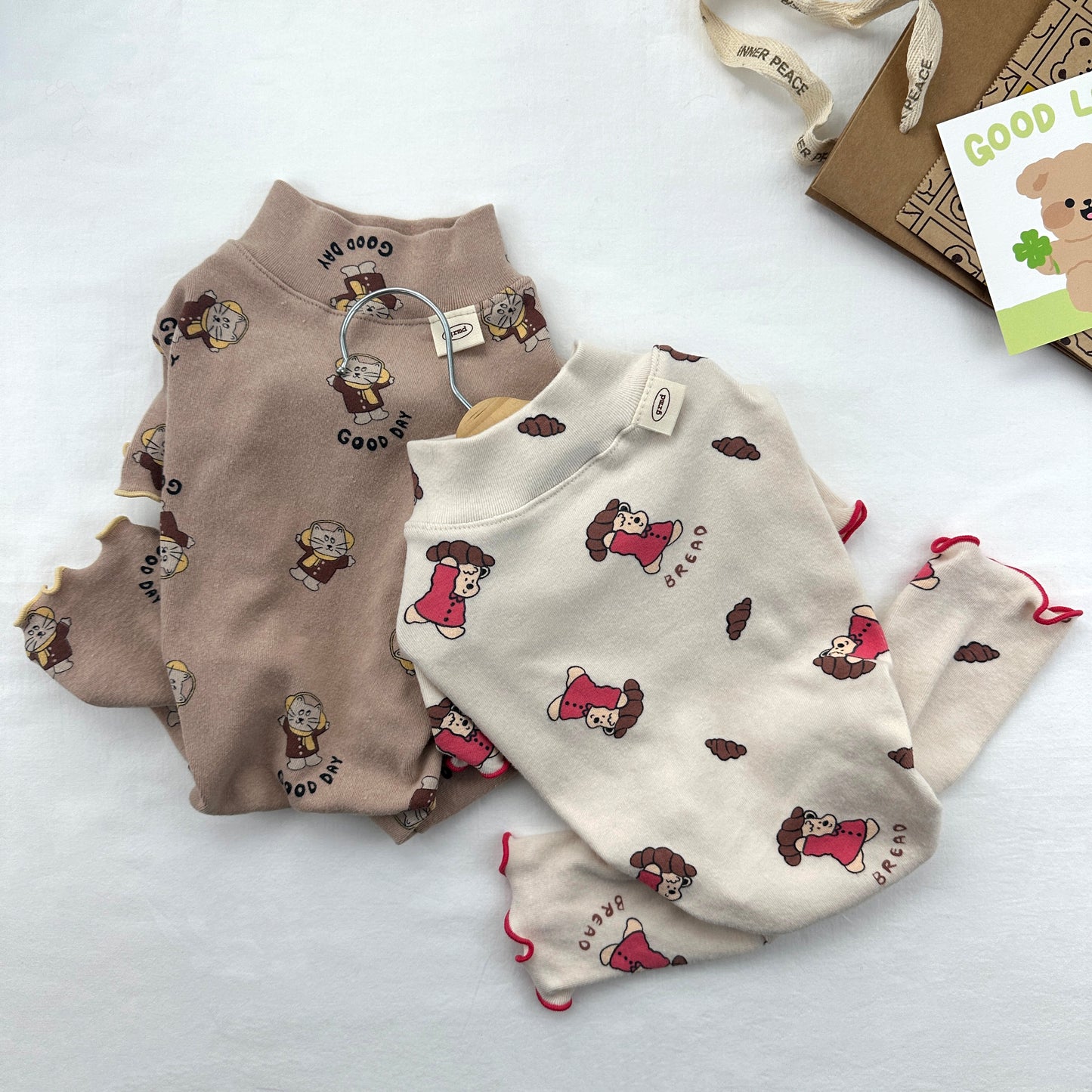 Cozy Bear Print Overall
