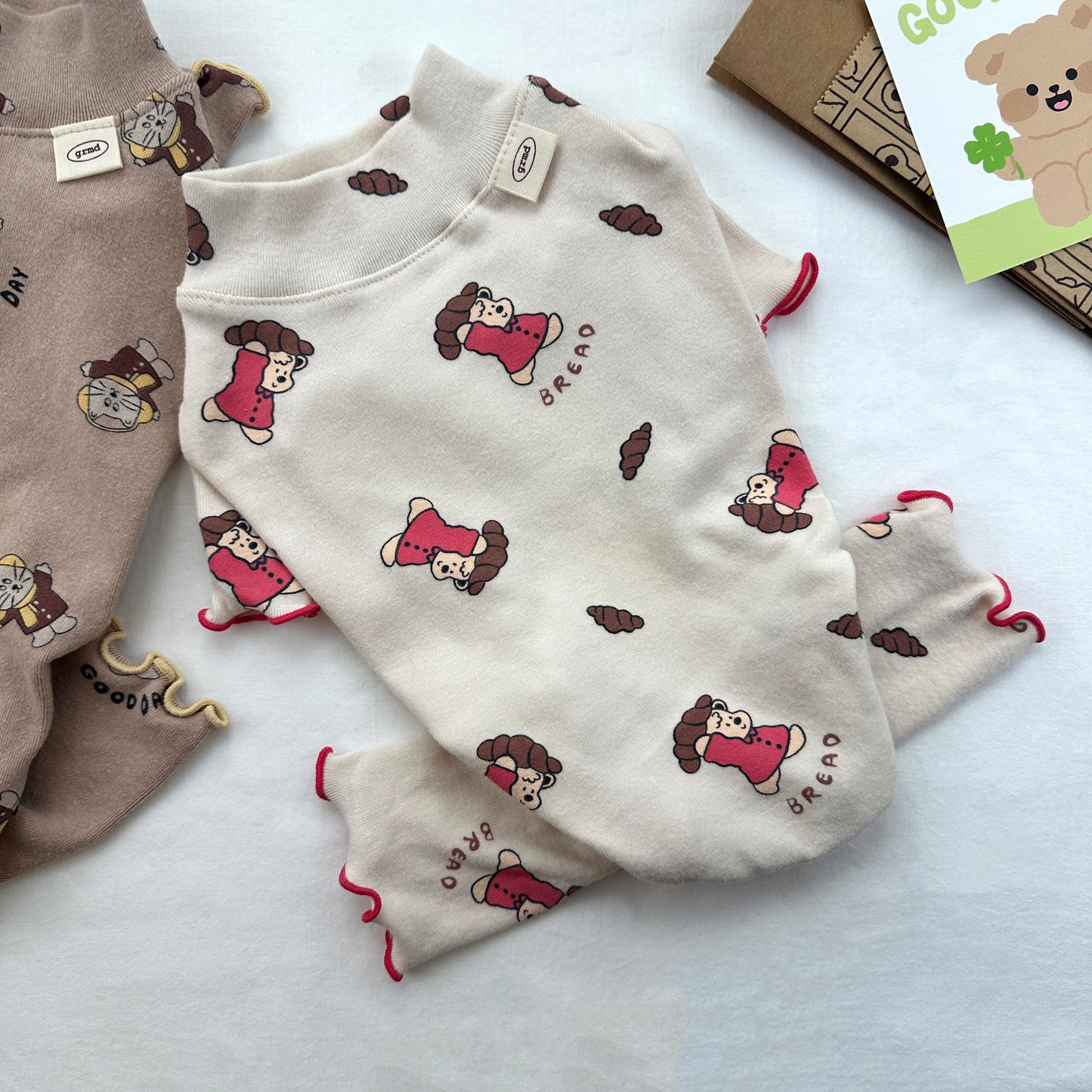 Cozy Bear Print Overall