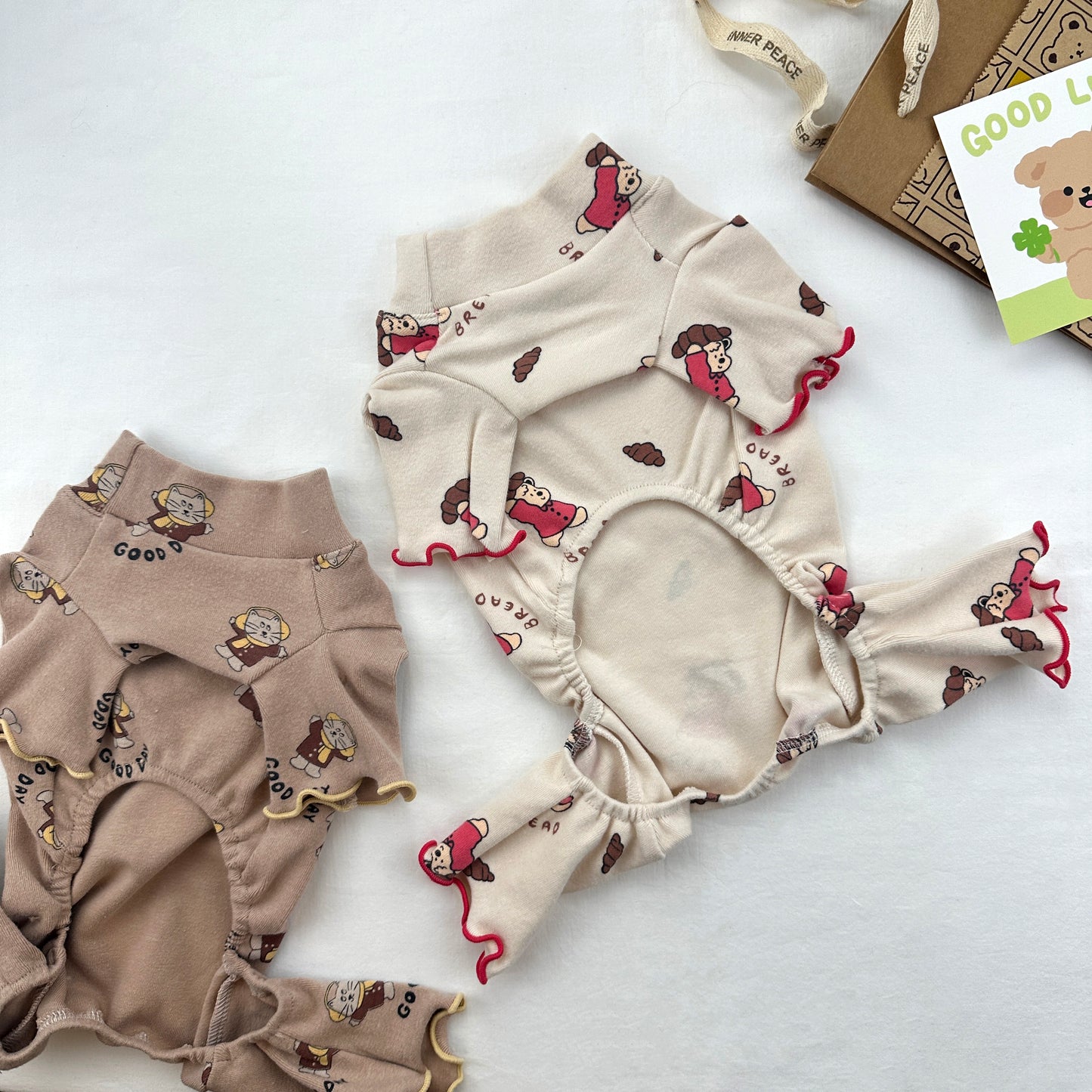 Cozy Bear Print Overall