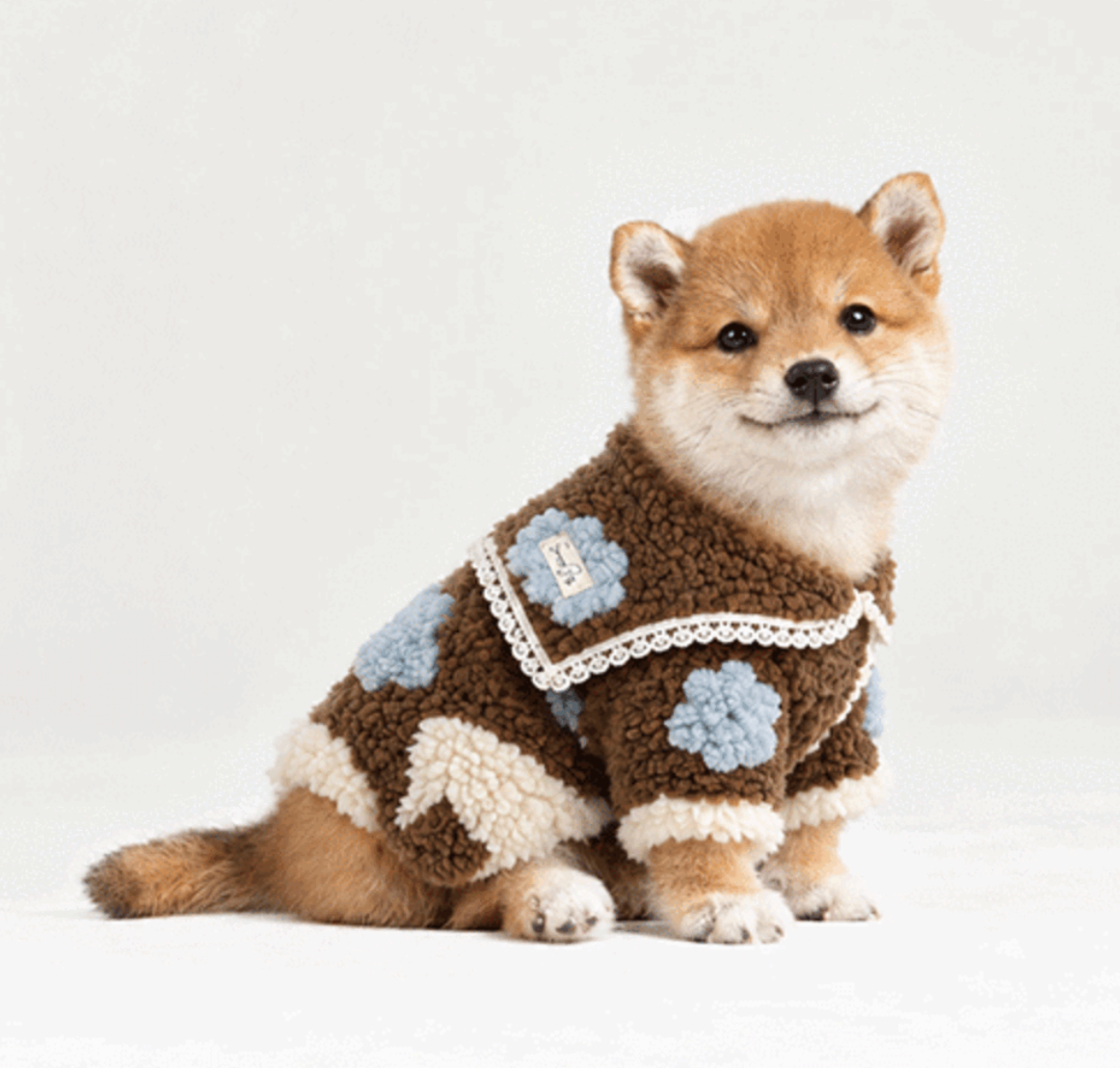 Sera Jacquard Fleece Dog Jacket