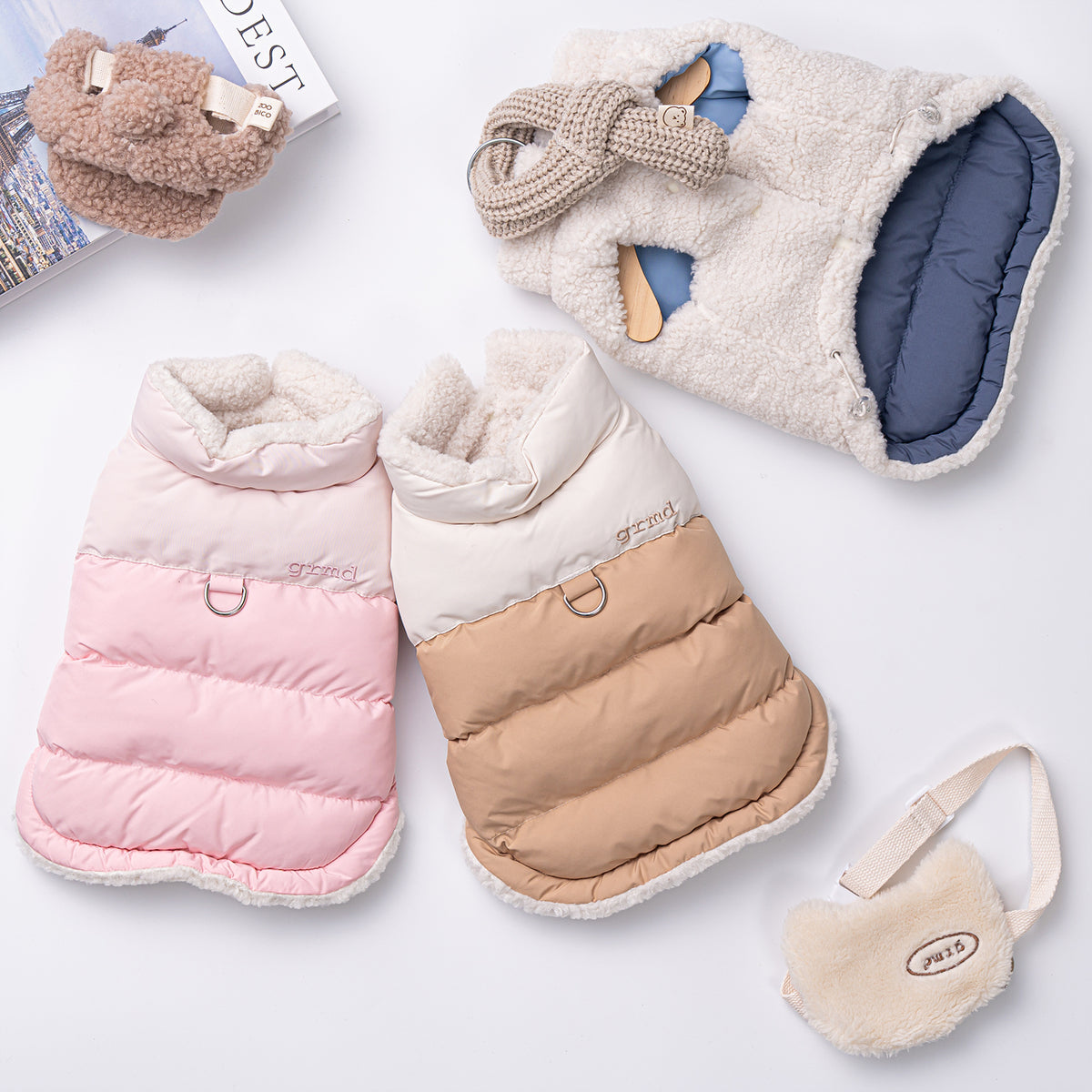 Two-Tone Reversible Puffer Jacket Vest