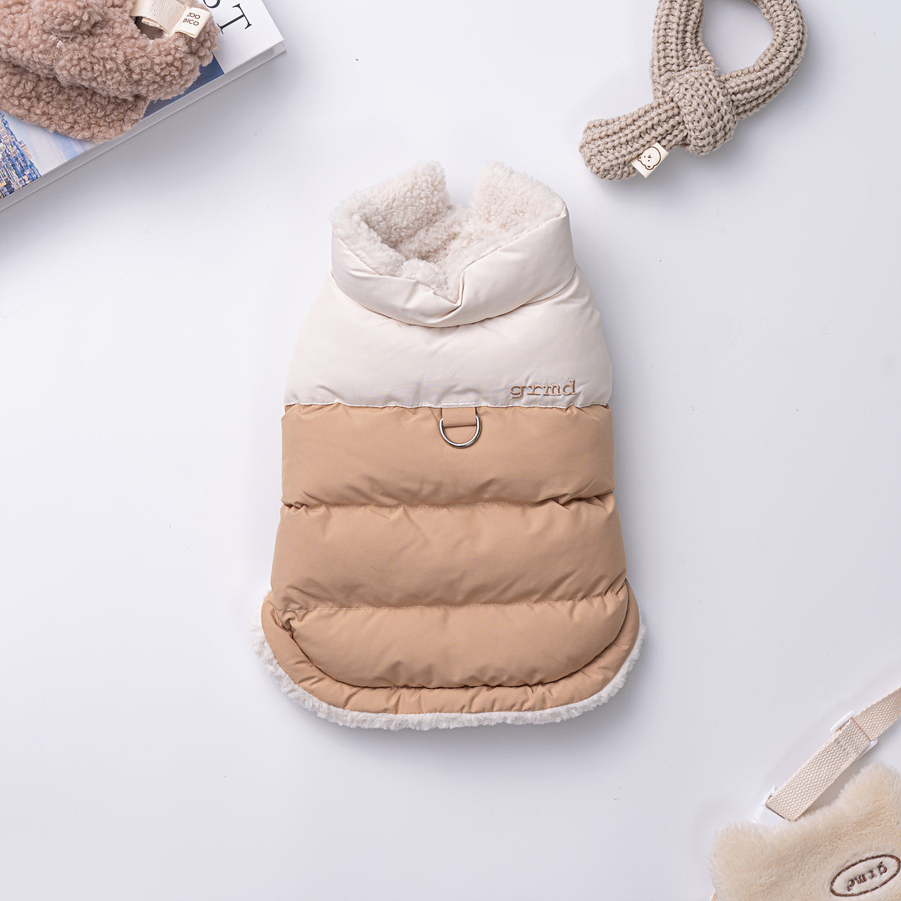 Two-Tone Reversible Puffer Jacket Vest