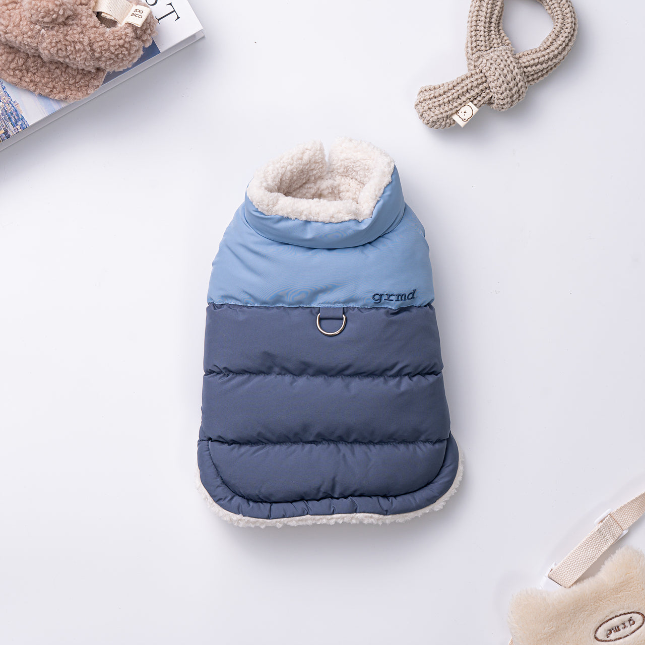 Two-Tone Reversible Puffer Jacket Vest