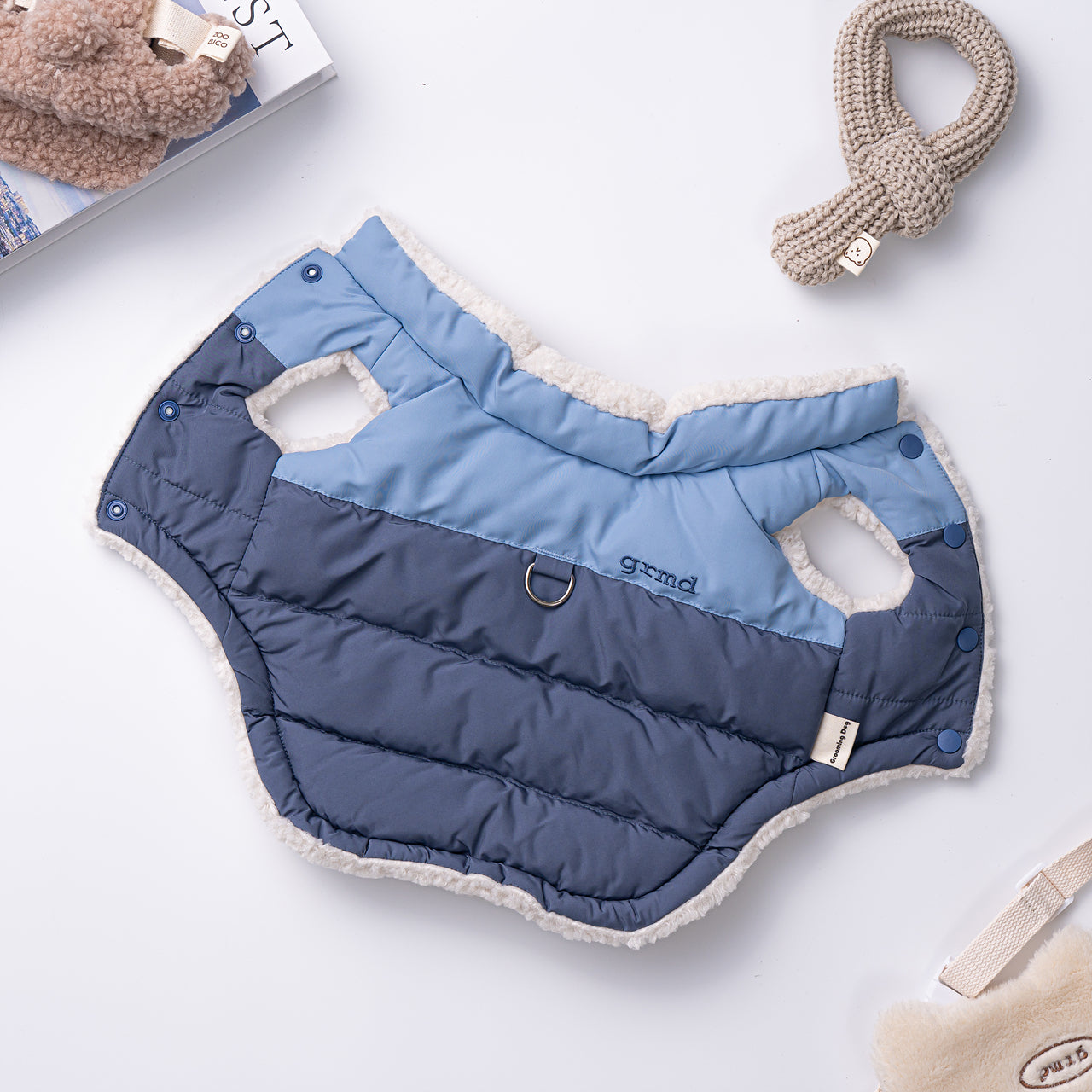Two-Tone Reversible Puffer Jacket Vest