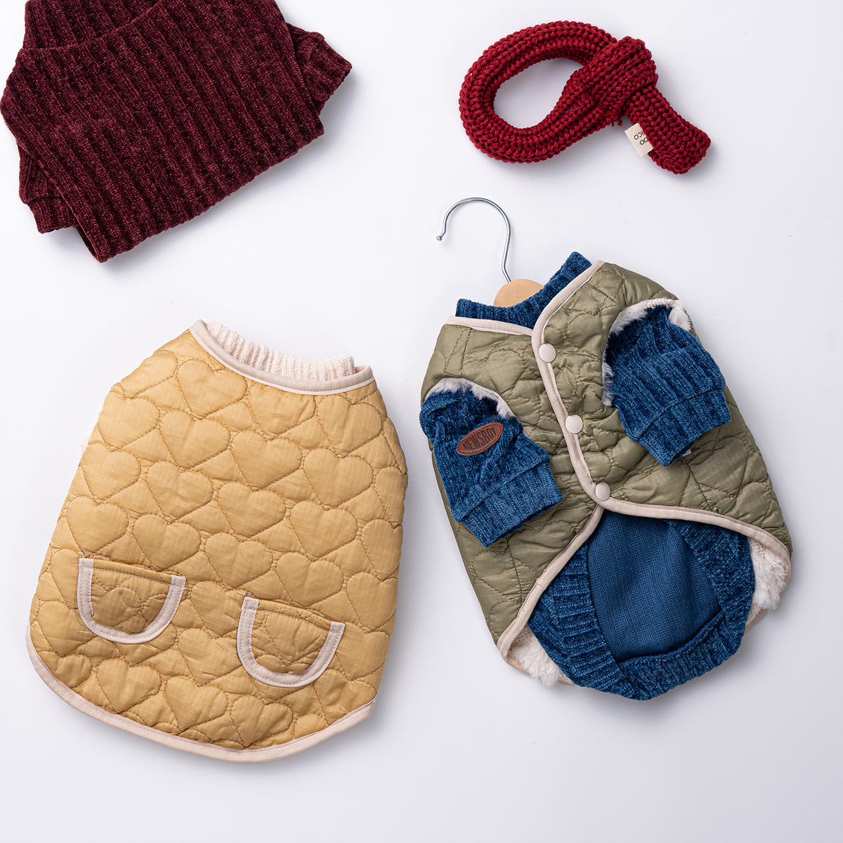Reversible Heart Quilted Jacket Vest