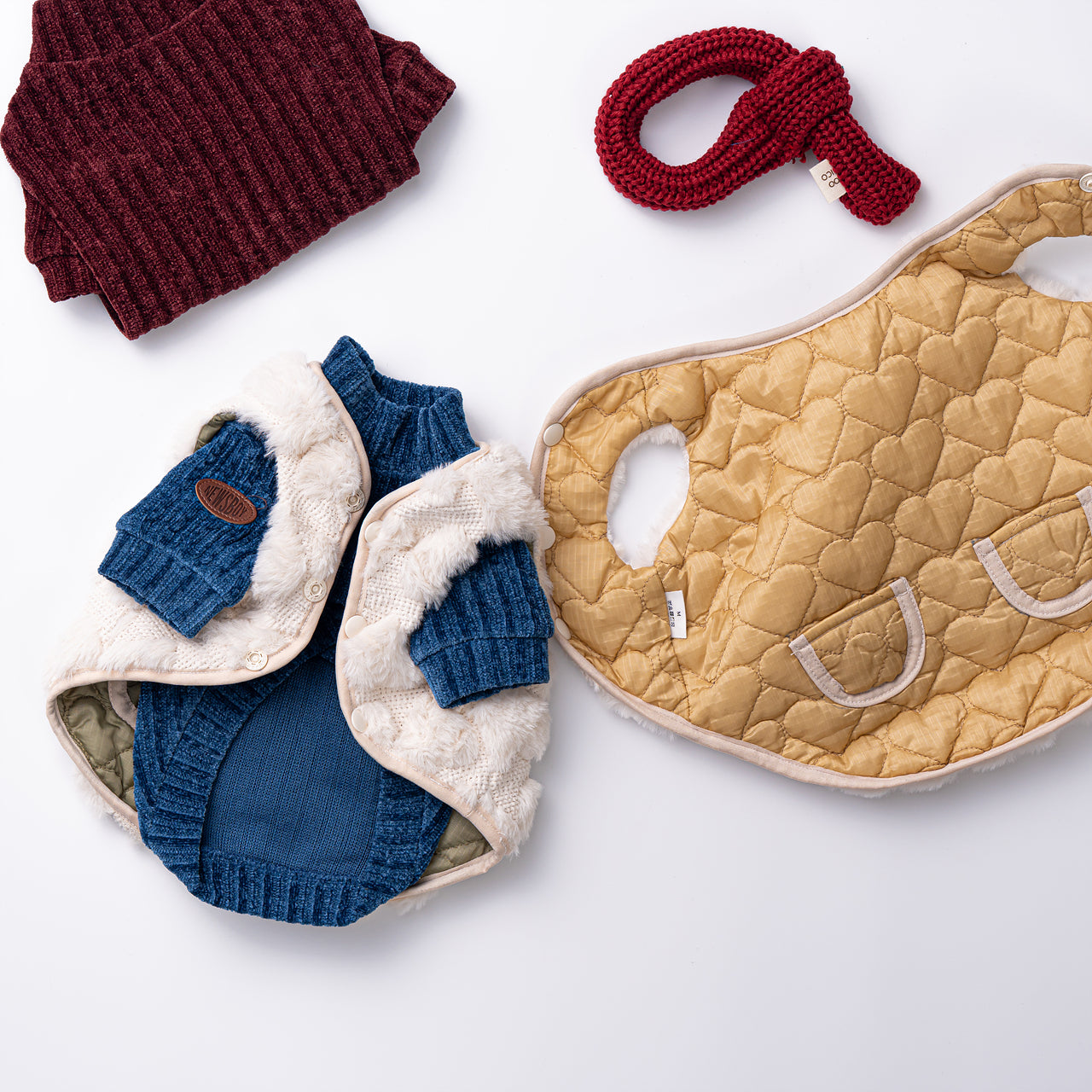 Reversible Heart Quilted Jacket Vest