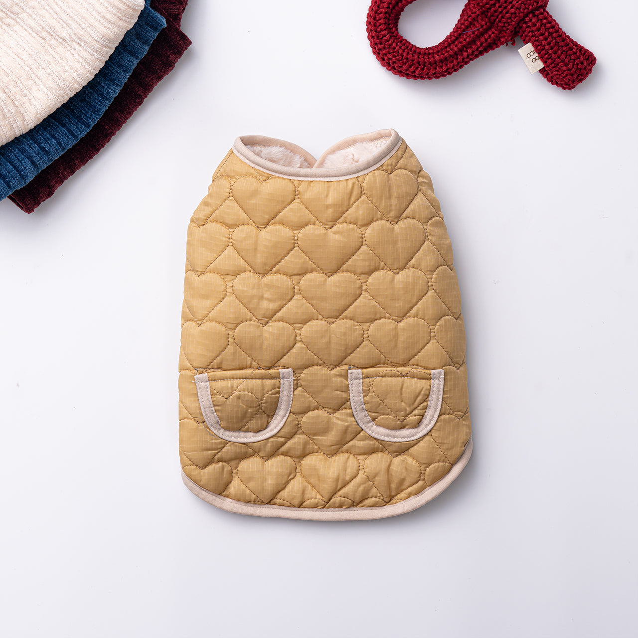 Reversible Heart Quilted Jacket Vest