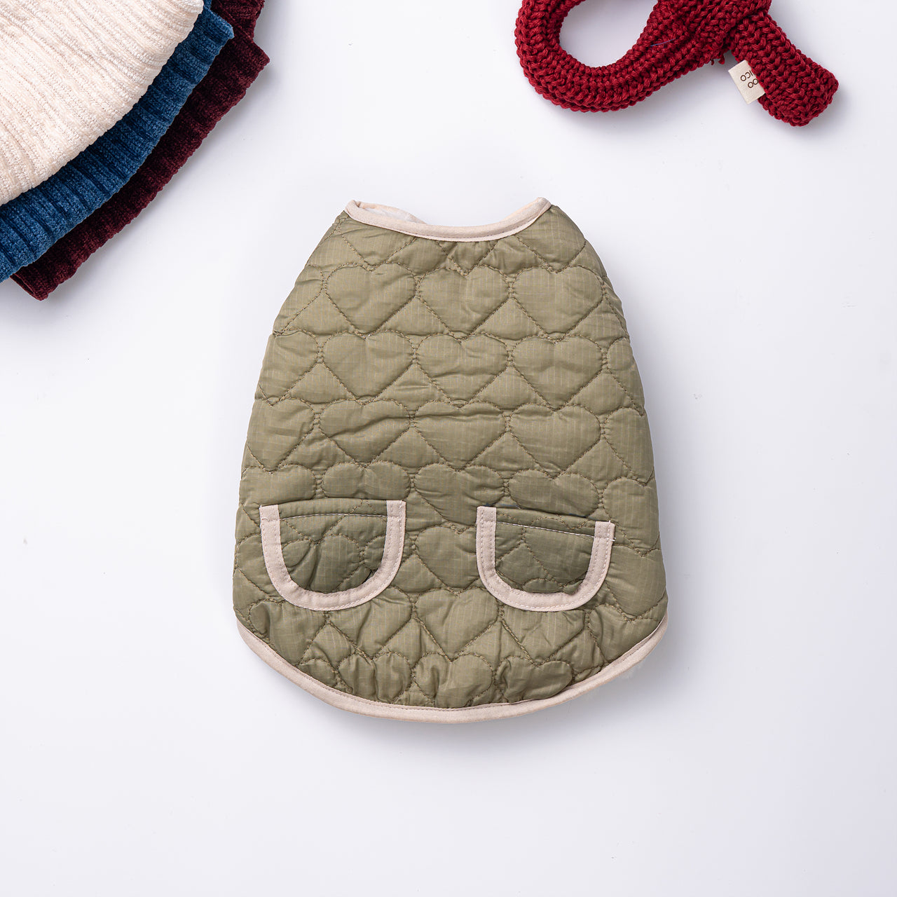 Reversible Heart Quilted Jacket Vest