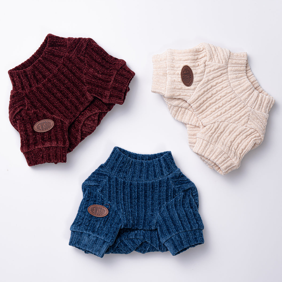 Velvet Ribbed Knit Sweater