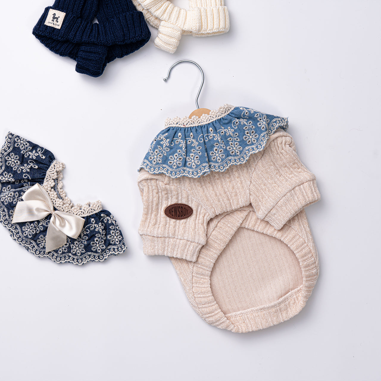 Velvet Ribbed Knit Sweater