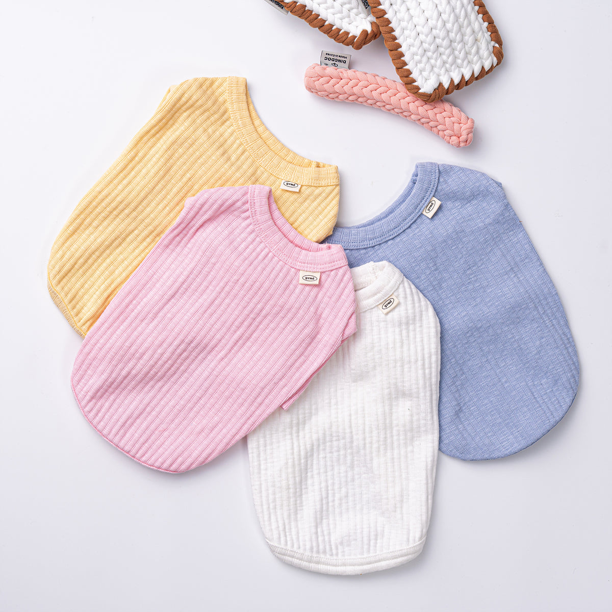 Candy Ribbed Dog Shirt