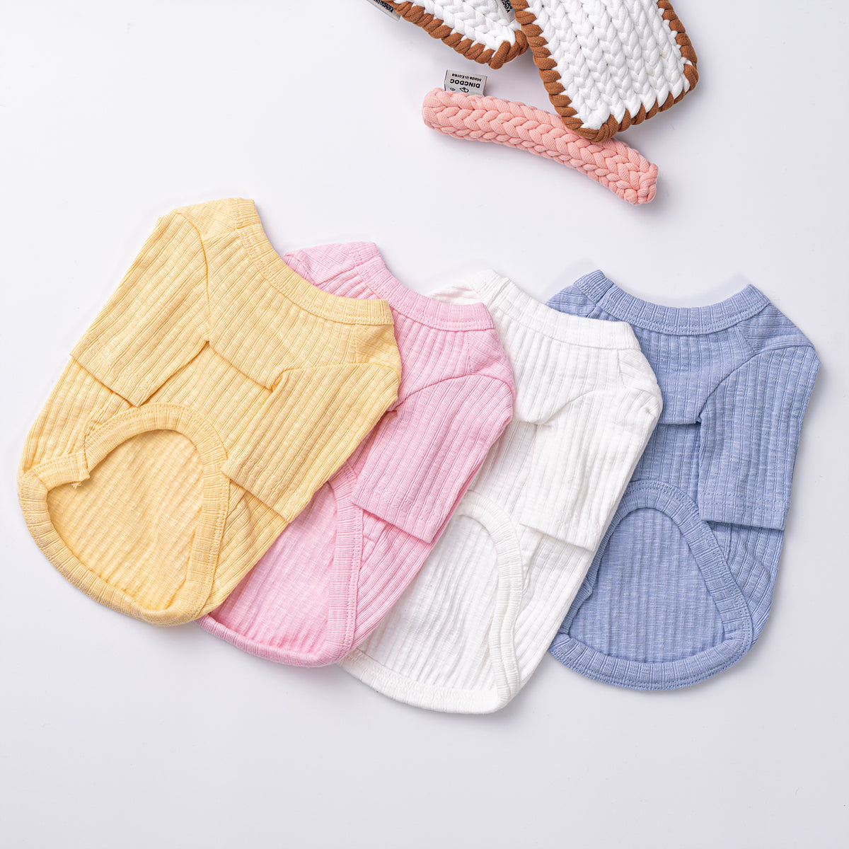 Candy Ribbed Dog Shirt