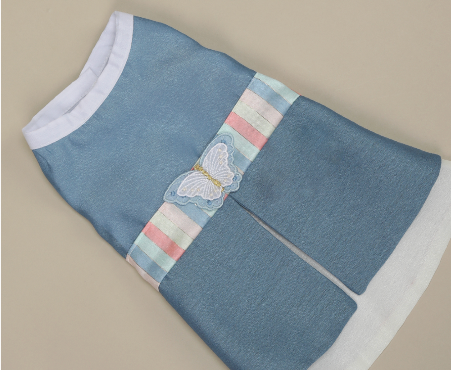 Sky Blue Pet Hanbok