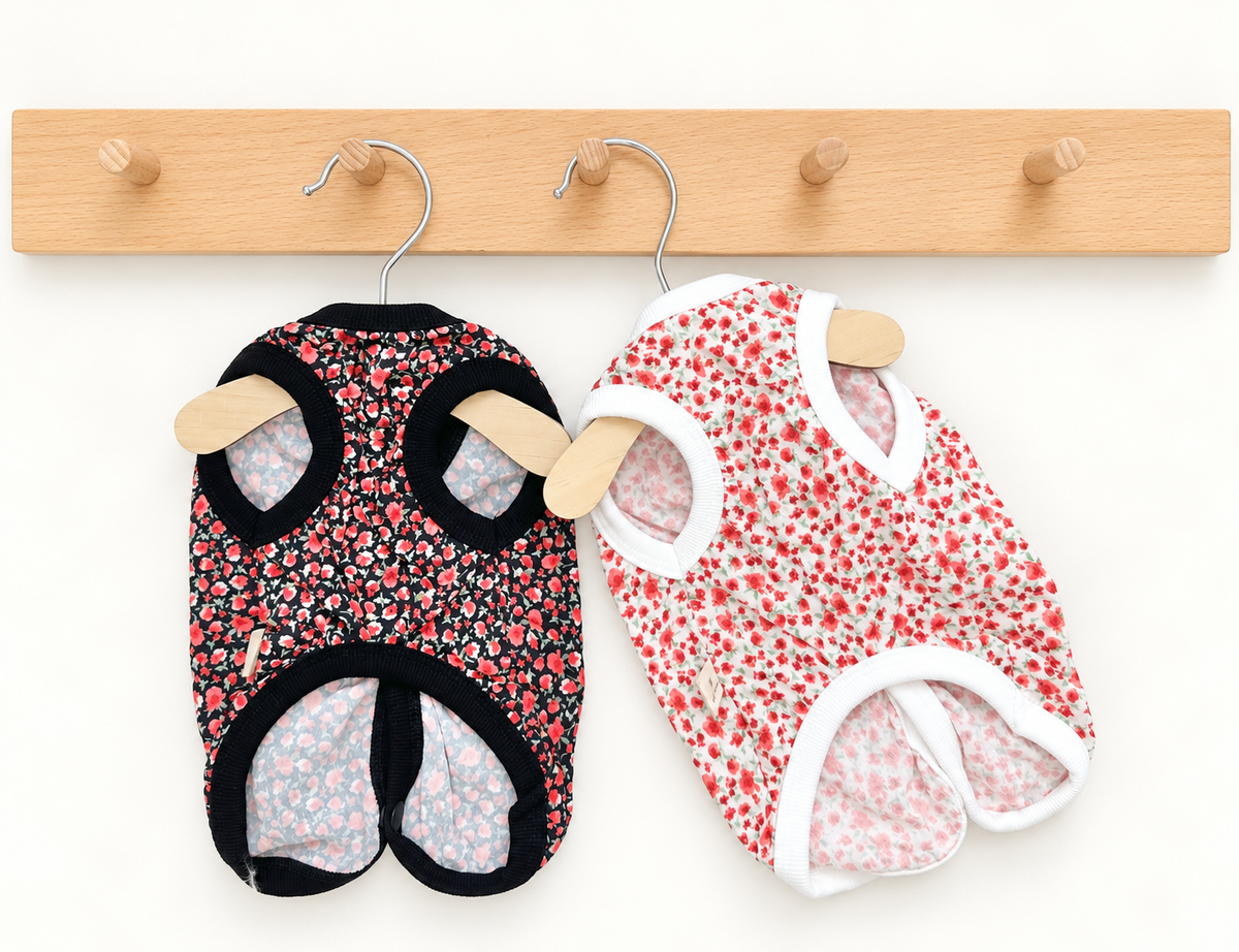 XS-3XL, Mini Floral Dog Vest