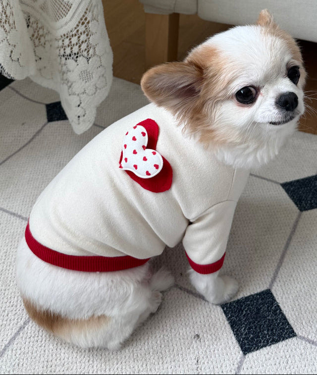 Sweet Heart Patch Sweatshirt