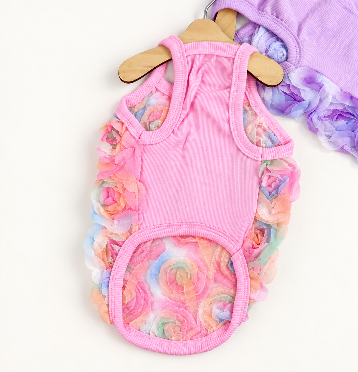 Rose Mesh Dog Tank Top