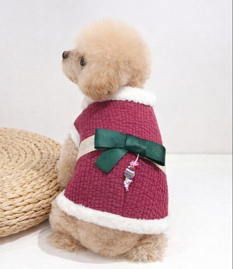 Cotton Quilted Vest Pet Hanbok
