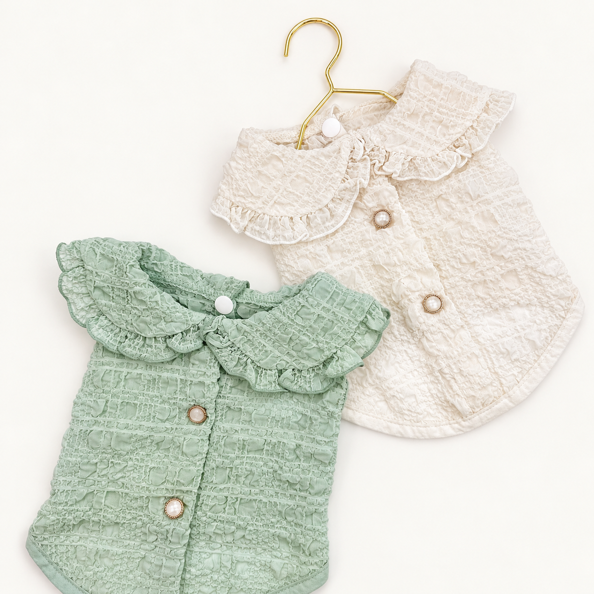 Ruffle Collar Dog Blouse