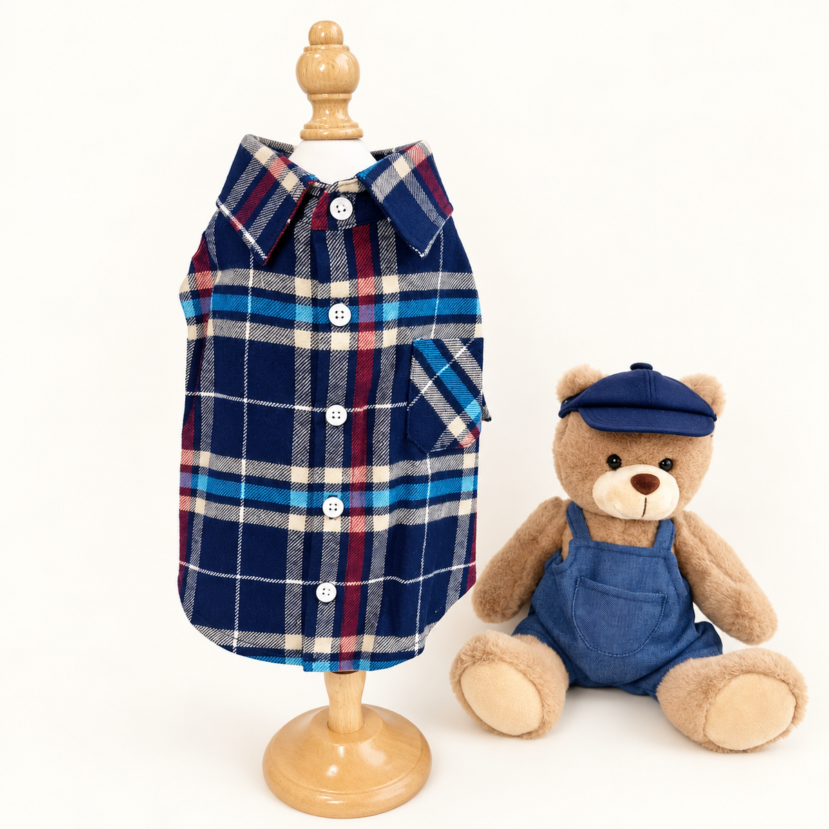 Wool Check Dog Shirt