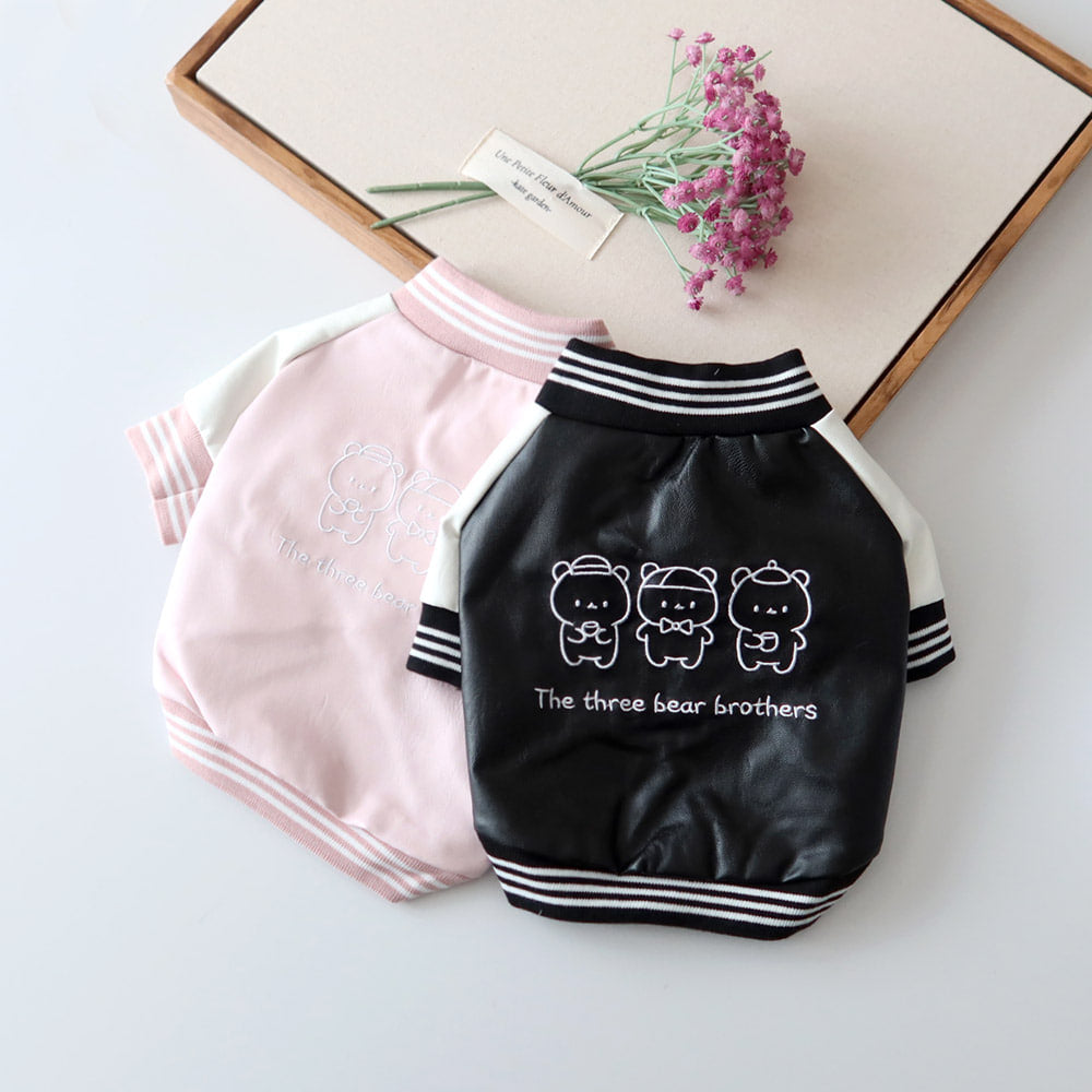 Bear Brothers Leather Dog Jacket