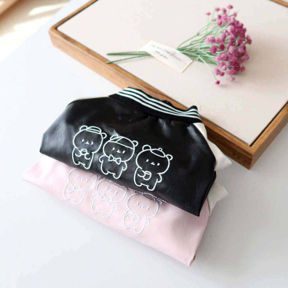 Bear Brothers Leather Dog Jacket