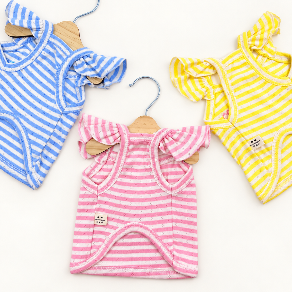 Ice Cream Stripe Dog Crop Top