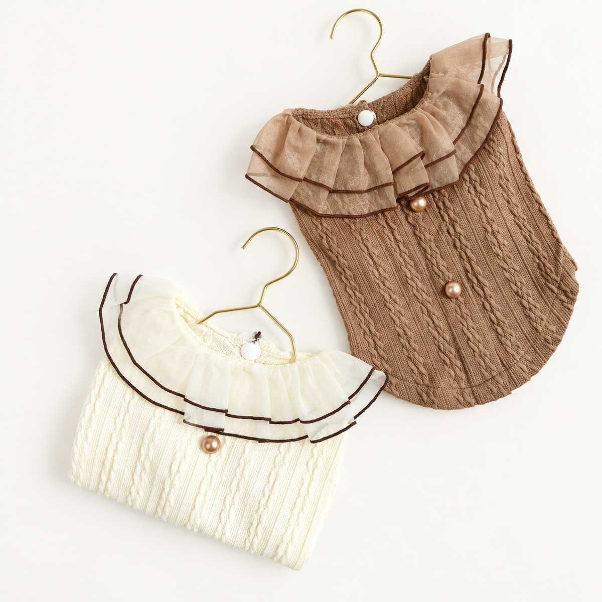 Lace Cable Knit Dog Blouse