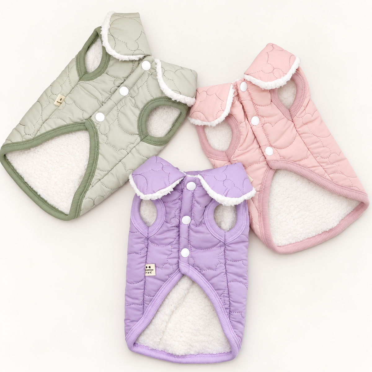 XS-3XL, Poodle D-Ring Padded Dog Vest