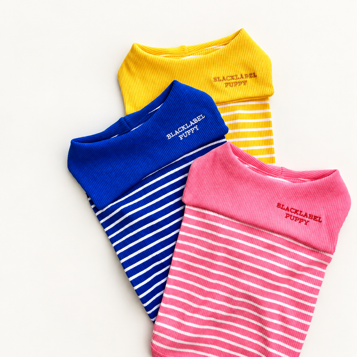Sailor Collar Stripe Dog Shirt