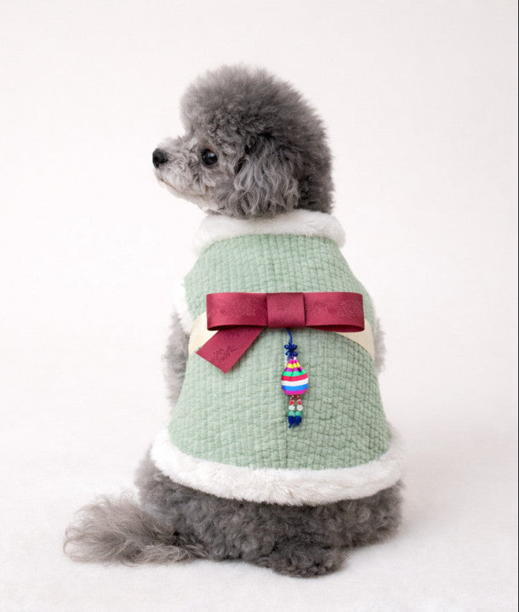 Cotton Quilted Vest Pet Hanbok