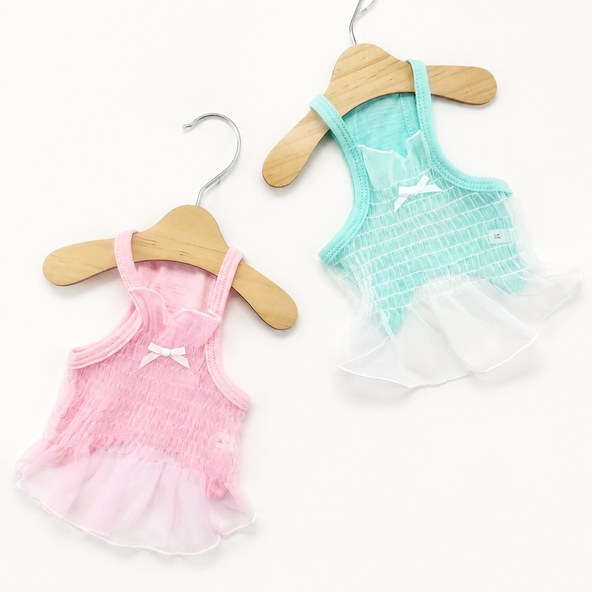 Ruffle Mesh Crop Top