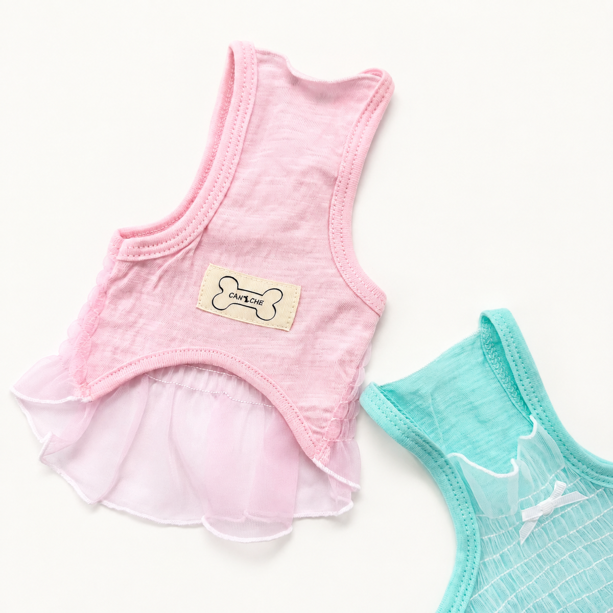 Ruffle Mesh Crop Top