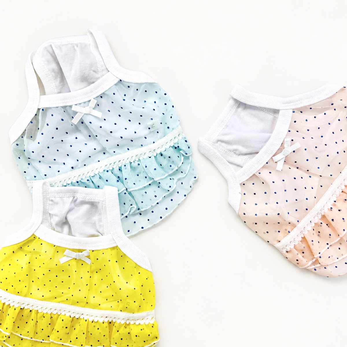 Sweet Dot Mesh Dog Crop Top