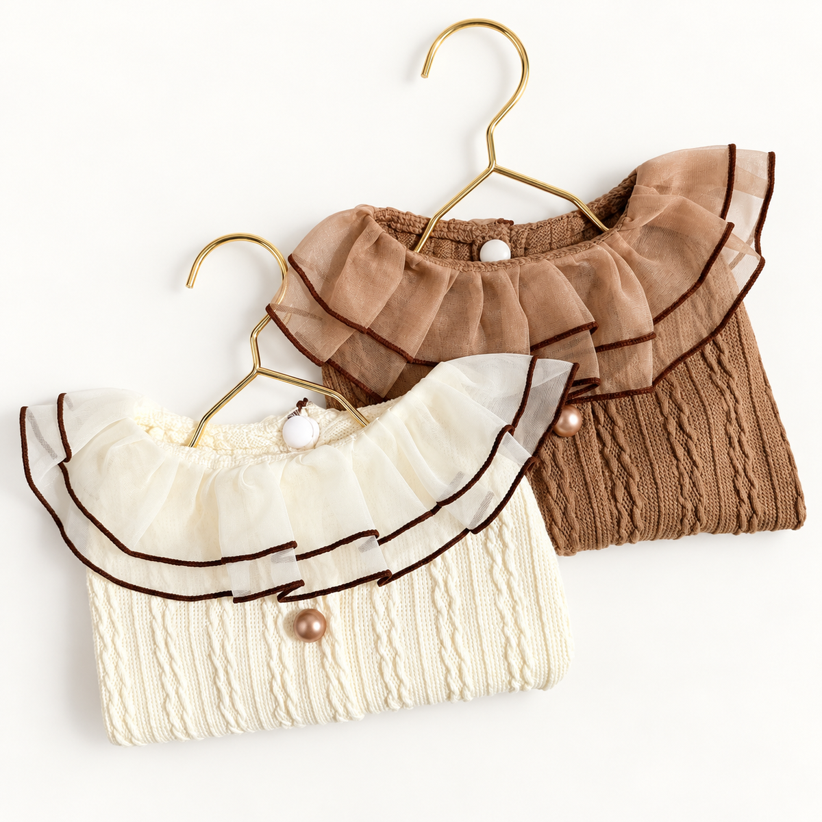 Lace Cable Knit Dog Blouse