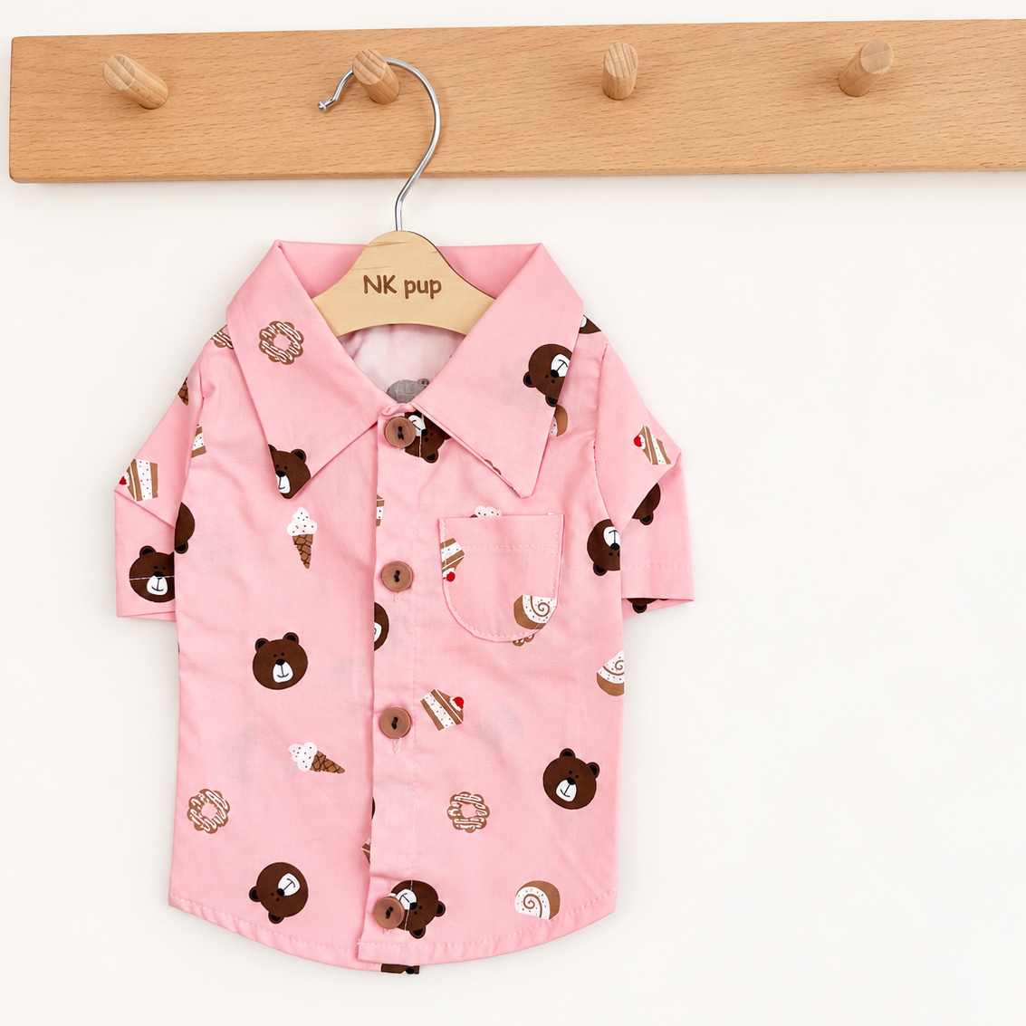 XS–3XL, Sweet Treats Bear Dog Pajamas Shirt
