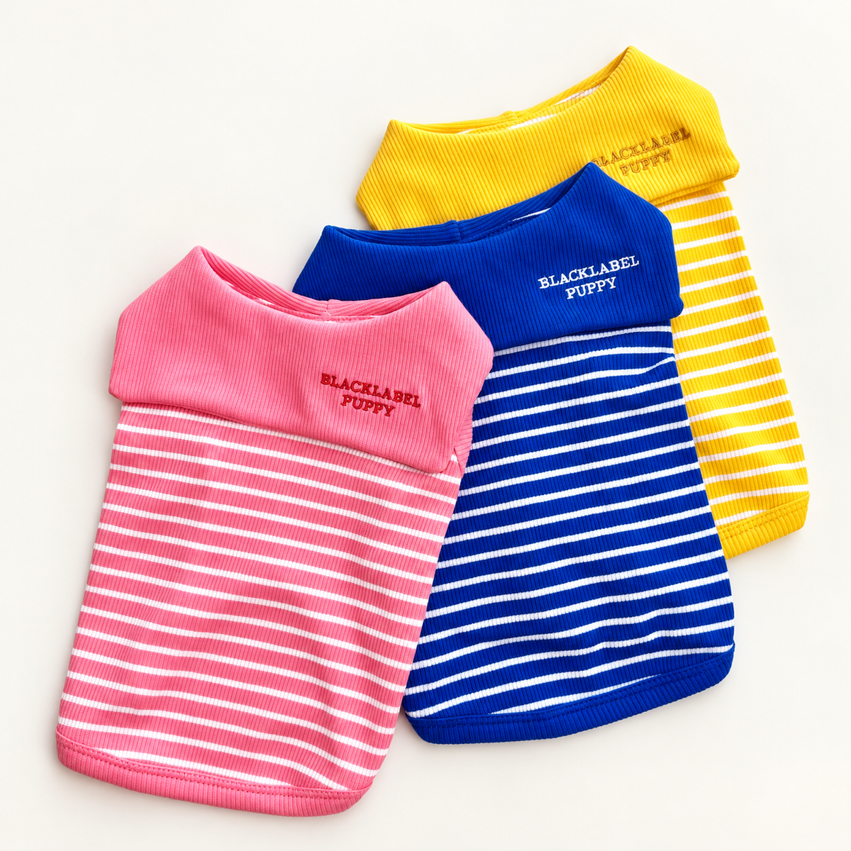Sailor Collar Stripe Dog Shirt