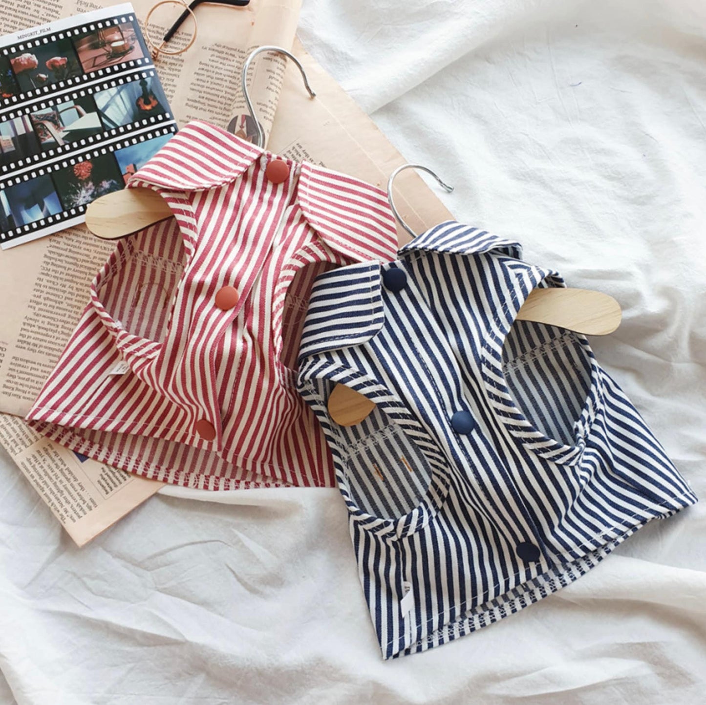 Stripe Harness Shirts, S-XL, Dog-Tee, Dog T-shirt, Dog Top, Dog Clothing, Dog Fashion, Dog Apparel, Harness Cloth - NKpup