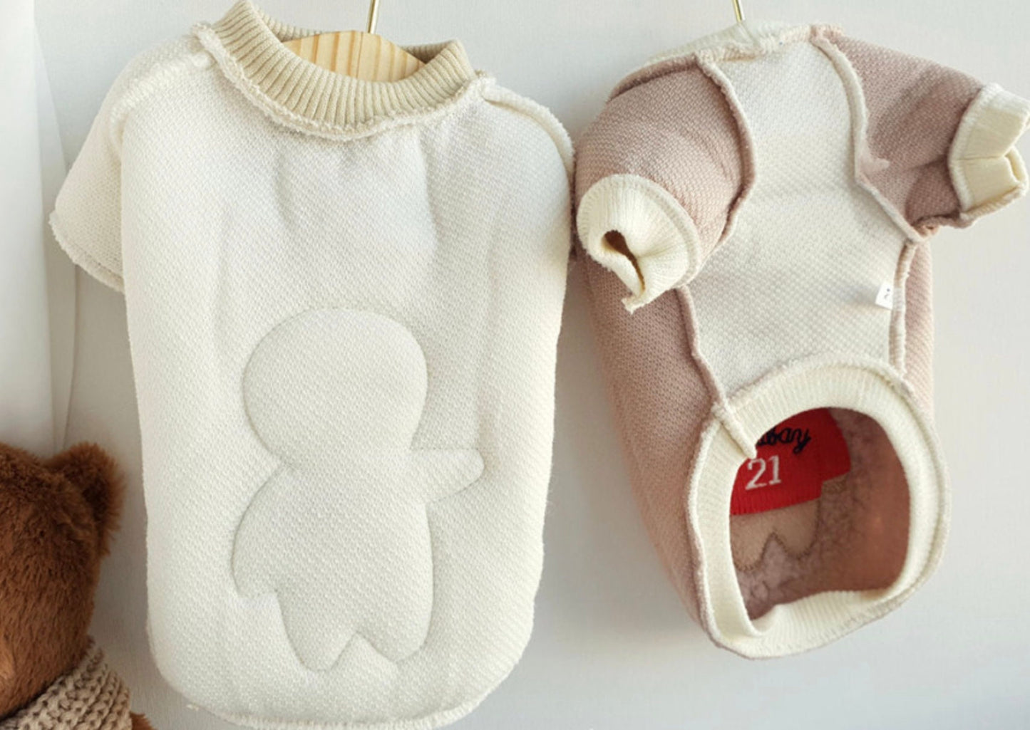 Teddy Bear Sweater, S-2XL, Pet Clothing, Dog-Tee, Dog T-shirts, Dog Top, Dog Clothing, Dog Fashion, Dog Apparel - NKpup