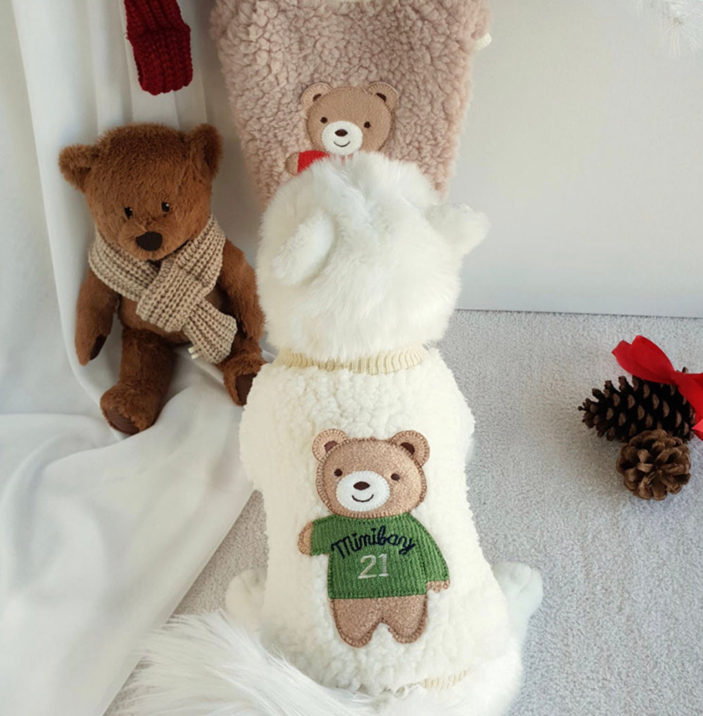 Teddy Bear Sweater, S-2XL, Pet Clothing, Dog-Tee, Dog T-shirts, Dog Top, Dog Clothing, Dog Fashion, Dog Apparel - NKpup