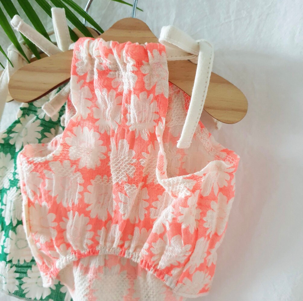 Floral Halterneck Top, S-2XL, Dog Summer, Dog Swimming Wear, Pet Summer Top, Dog-Shirts Dog Top, Dog Clothing, Dog Fashion, Dog Apparel - NKpup