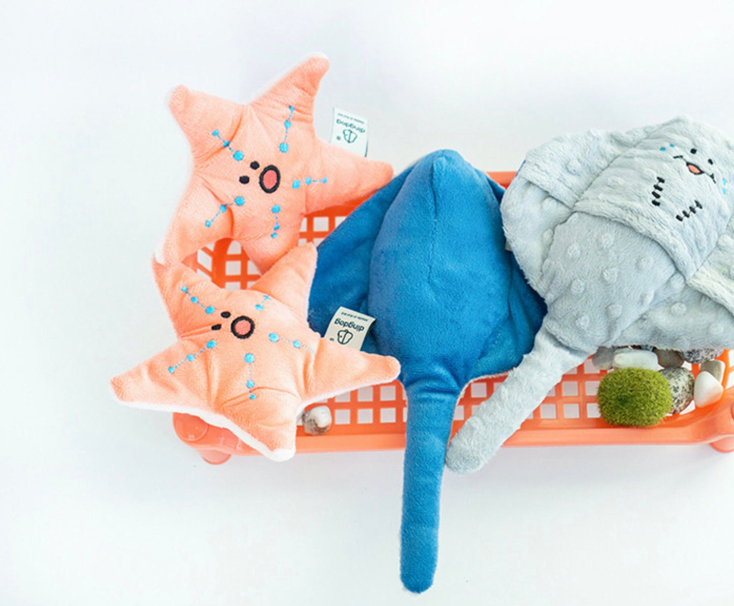 Snuffle Starfish Dog Toy, Dog Nose Work Toy, Feeding Toy, Interactive Toy with Crinkle Puzzle, Dog Puzzle Toy - NKpup