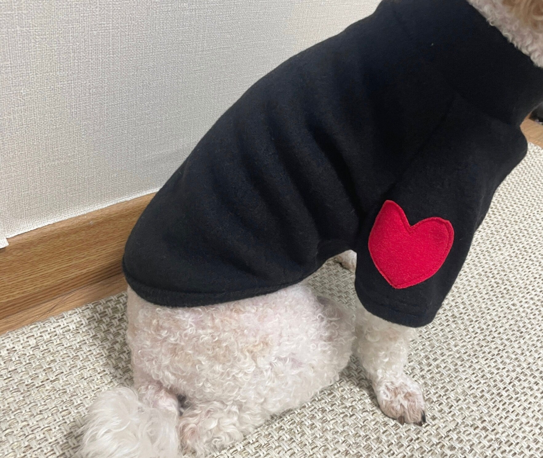 Heart Mock Neck Knit, S-2XL, Pet Clothing, Dog-Tee, Dog T-shirts, Dog Top, Dog Clothing, Dog Fashion, Dog Apparel - NKpup