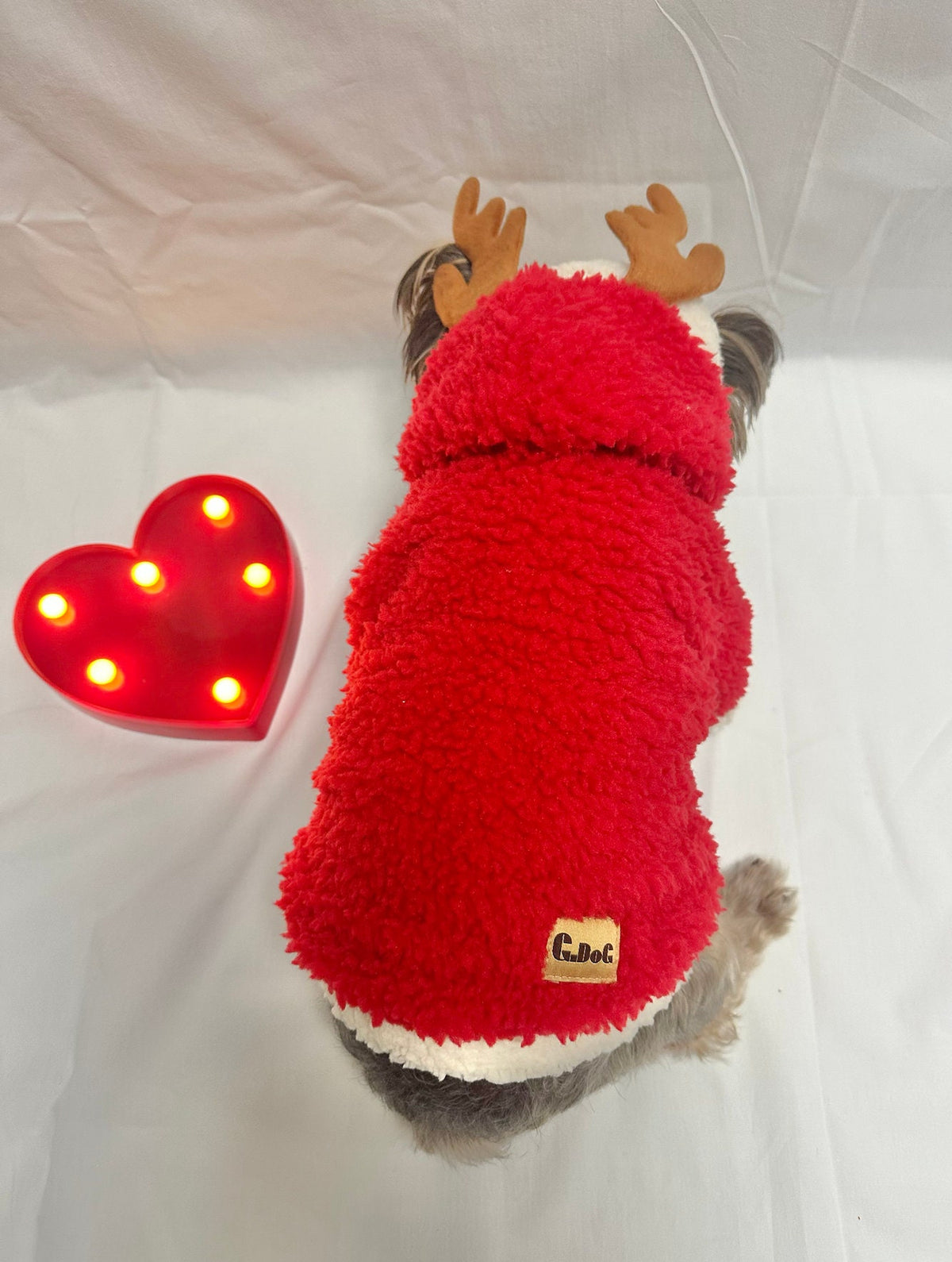 Reindeer Fleece, S-2XL, Dog-Jacket, Christmas Costume Dog, Dog T-shirt, Dog Top, Dog Clothing, Dog Fashion, Dog Apparel, Harness Cloth - NKpup