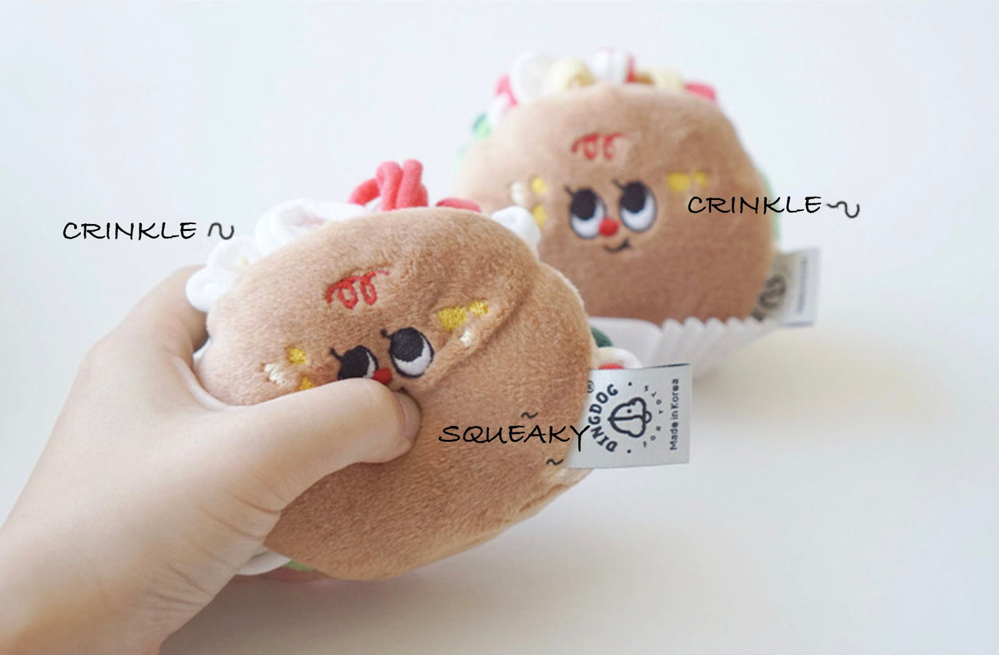Snuffle Sandwich Dog Toy, Dog Nose Work Toy, Feeding Toy, Interactive Toy with Crinkle Puzzle, Dog Puzzle Toy - NKpup