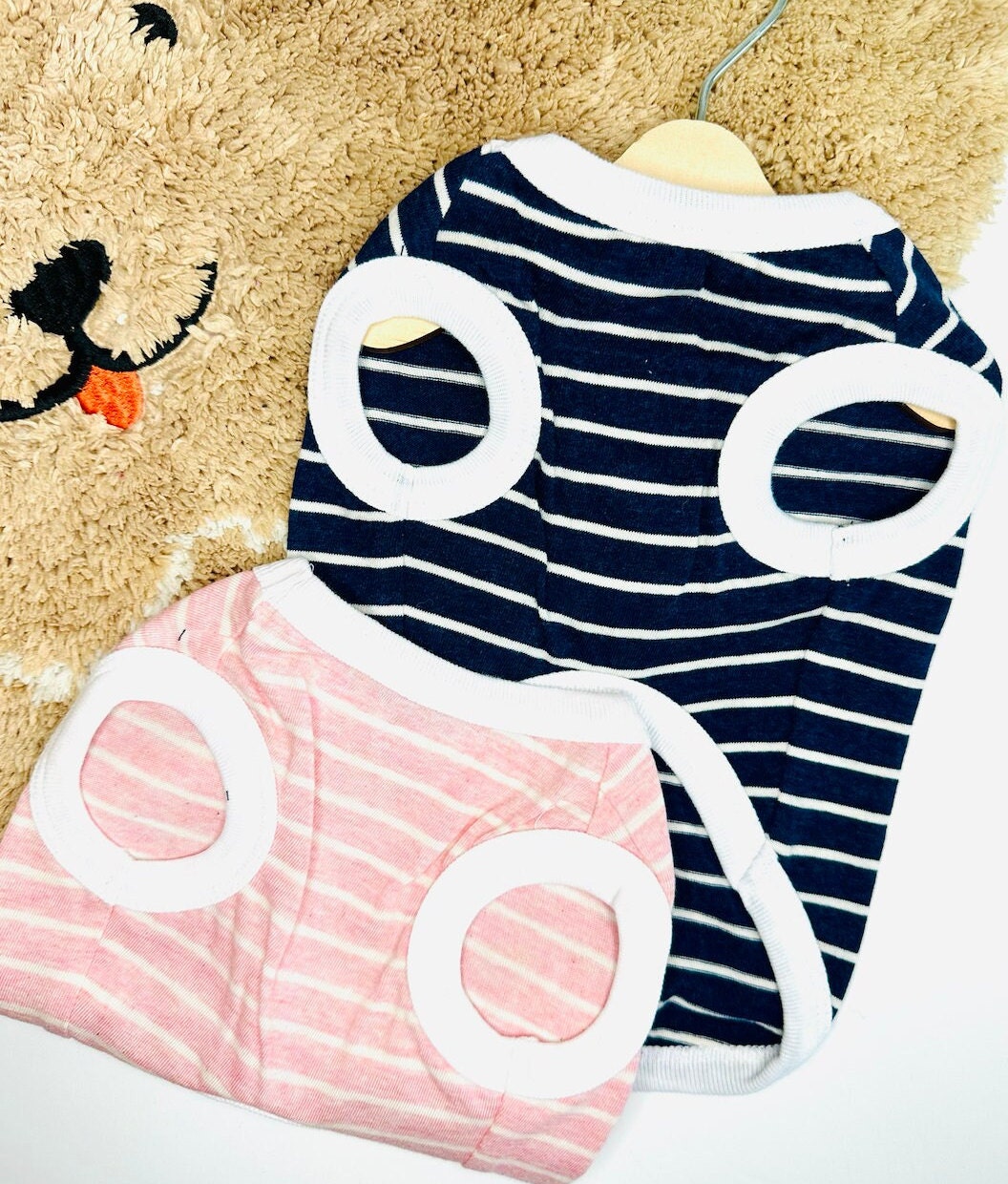 Stripe Sleeveless Shirt, S-2XL, Dog-Tee, Dog T-shirt, Dog Top, Dog Clothing, Dog Fashion, Dog Apparel, Undershirt for Dogs - NKpup