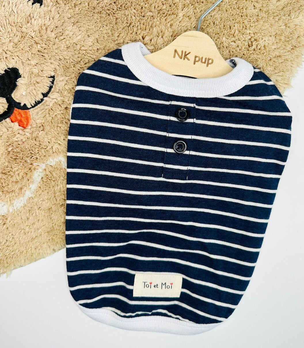 Stripe Sleeveless Shirt, S-2XL, Dog-Tee, Dog T-shirt, Dog Top, Dog Clothing, Dog Fashion, Dog Apparel, Undershirt for Dogs - NKpup